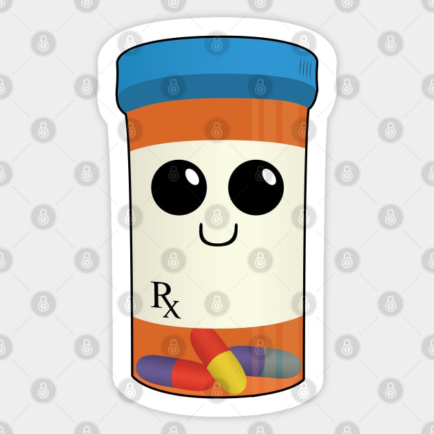 Rex the Pill Bottle - Drug Buddies Sticker by Strangers With T-Shirts